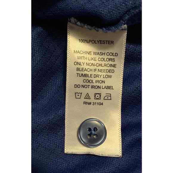 Saddlebred Comfort Performance Big & Tall 2X Men's Polo Shirt Blue Golf Outdoors - Picture 8 of 13